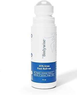20% Urea Foot Cream Roll On 75ml | For Dry & Cracked Heels | With 2% Lactic Acid, Vitamin E & Olive Oil | Helps Moisturise and Repair Cracked Heels