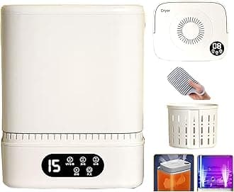 Mini Washing Machine with Drying,Portable Washing Machine, with Dehydration Function, Semi-Automatic for Apartment, Dorms, RVs, Camping