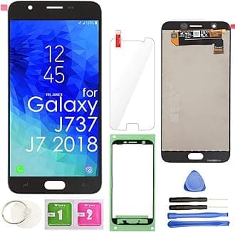 Flying Ocean LCD Screen Replacement Touch Display Digitizer Assembly (Black) for Samsung Galaxy J7 2018 J737 SM-J737 J737A / J7 Refine J737P / J7 Crown S767VL /J7 Aero/ J7 V J737V / J7 Star J737T