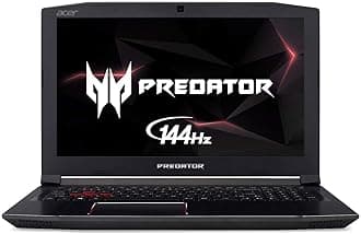 Acer Predator Helios 300 Gaming Laptop PC, 15.6" FHD IPS w/ 144Hz Refresh, Intel i7-8750H, GTX 1060 6GB, 16GB DDR4, 256GB NVMe SSD, Aeroblade Metal Fans PH315-51-78NP