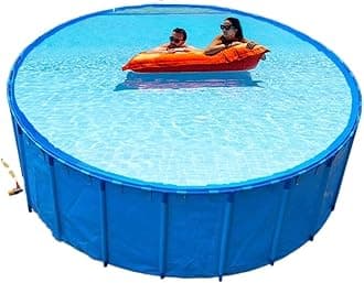 Ultra Large Deep Outdoor Swimming Pool, Plastic Round Framed Swimmingpool for Backyard, Garden/ Garden/ Indoor Piscinas Para Adultos, 10m 9m 8m 7m 6m 5m 4m 3m 2m 1m Piscina ( Color : D x H , Size : 6X