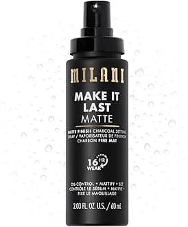 Milani Make It Last Setting Spray Charcoal -05 Matte Finish