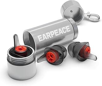 EarPeace PRO Motor Sports Ear Plugs - Noise Reducing, Dimming Value 19 dB and High Performance Hearing Protection (6 Pieces of Large and Medium Sizes)