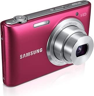 Samsung ST150F 16.2MP Smart WiFi Digital Camera with 5x Optical Zoom and 3.0" LCD Screen (Red)