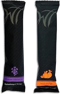 WT WHITE TOWEL SERVICES 8" x 8" inch Moist Cotton Individually Wrapped - Lavender and Peach-Mango (Case of 100) *