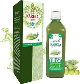 Axiom Jeevan Ras Karela Juice |Herbal Juice For Maintaining Blood Sugar Level|Natural Blood Purifier| No Added Sugar - 500Ml