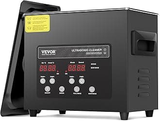 VEVOR 3 L Ultraschallreiniger 120 W digitales Ultraschallreinigungsgerät mit Schonmodus & verbesserter Entgasung, 40 kHz industrieller Schmuckreiniger mit Heizung & Timer, für Brillen Uhren Schwarz