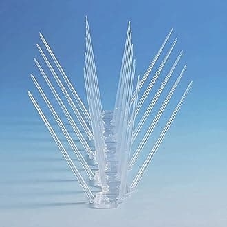Set of 10 Bird Spike with Double Tape Control Pigeon Polycarbonate Deter Pigeons, Seagulls and Birds