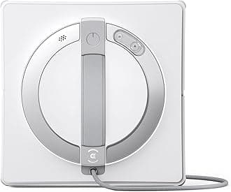 ECOVACS WINBOT W2 PRO Window Cleaning Robot, 3 Nozzles Water Sprayer, 10-Level Protection, Win-SLAM 4.0 Path Planning, Steady-Climbing, Edge Detection, App Control