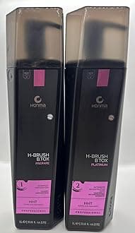 Honma Brazilian Keratin Treatment H-Brush Btox Tokyo 2L Progressive Brush Smoothing & Straightening System 100% Straight Hair Volume Reducer