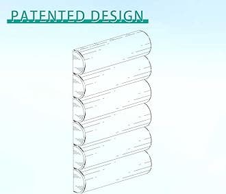 Ergonomic Lumbar Support Pillow for High Back Office Chair - Adjustable 6 Semicircular Back Cushion with Breathable Mesh Cover,Spine Support for Desk/Gaming Chairs, Neck/Upper/Lower Back Pain Relief