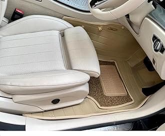 NEXTA 9D Premium Custom Fitted Car Tray Mats Compatible with Mahindra XUV 700-5 Seater (Beige)
