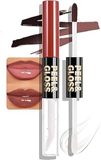 Lip Stain Peel Off Lip Oil 2 in 1 Combo Set, Maroon Long Lasting Tattoo Lip Liner Stain, Transfer-Proof Lip Tint Matte Finish Moisturizing Lip Gloss for Women Daily Makeup, Easy to Apply