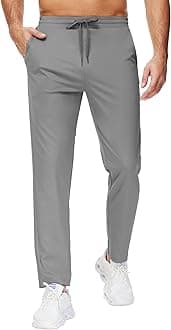 29"/34"/36" Inseam Men's Tall Sweatpants with Zipper Pockets Men Joggers Running Workout Athletic Gym Track Pants