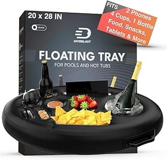 Premium Floating Drink Holder for Pool and Hot Tub - Accessories for Adults, Swimming Pool Drink Floats