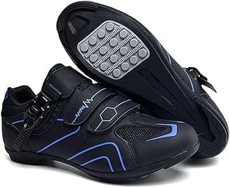 Non-Slip Cycling Shoes, Breathable Carbon Fiber Road and Mountain Bike Shoes, Assisted Sports Shoes with Reflective Strips