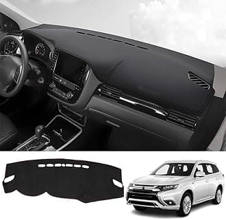 Kakash Custom Interior Accessories for Mitsubishi Outlander Outlander PHEV 2014-2018 2019 2020 2021 Dashboard Cover Mat Dash Covers Reduces Glare Eliminates Cracking Protector Sunshade No Glare