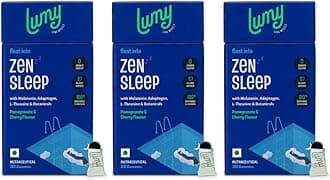 Lumy Zen Sleep Gummies: Melatonin 5mg, Adaptogens for Deep Sleep, Morning Energy | Sleep-Gut Harmony | 90 Day Pack | L-Theanine, Jatamansi for Muscle Relaxation | No Added Sugar, Vegan