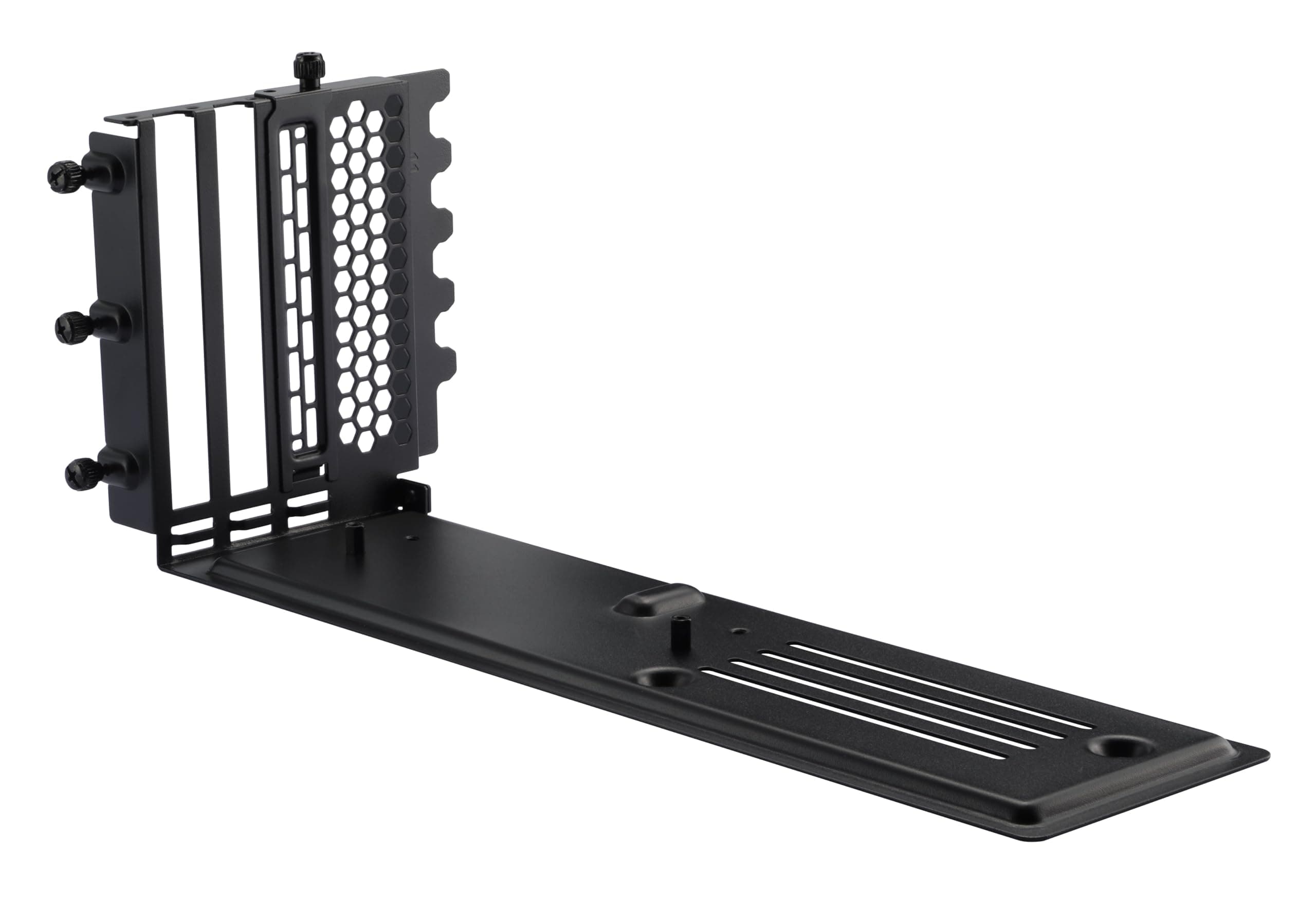 Phanteks (PH-VGPUKT4.0_04) Gen4 Vertical GPU Bracket Reinforced, 220mm Flat Line PCI-E Gen4 x16 Riser Cable Kit, Black