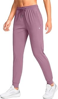 G Gradual Women's Joggers Pants with Zipper Pockets Tapered Running Sweatpants for Women Lounge, Jogging