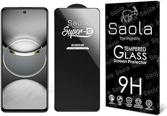 Saola® HD+ Oleophobic Tempered Glass For Tecno Spark 30C (PACK OF 1) with Free Installation Kit. Full screen Coverage. Free Replacement If Received Damaged - 6.67 inch