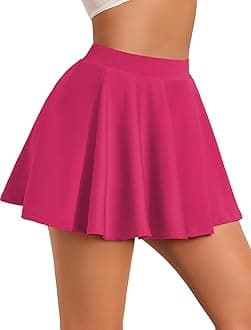 Avidlove Pleated Mini Skirt Plaid Skirts High Waist A Line Skater Skirt for Lingerie Schoolgirl