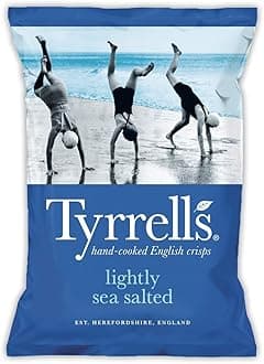 Tyrrells Lightly Sea Salted Crisps, 40g