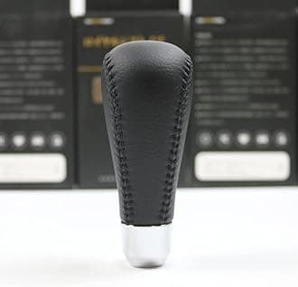 Black Leather Gear Shift Knob for Nissan TEANA 2.5 J32 2008-2012 Murano Z51 2008-2011 Maxima A35 2008-2011