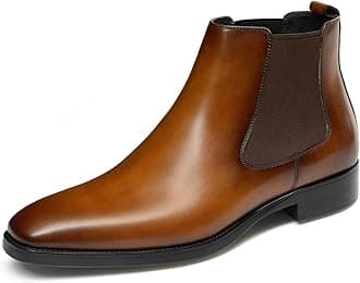 GIFENNSEMens Chelsea Boots Leather Dress Boots for Men