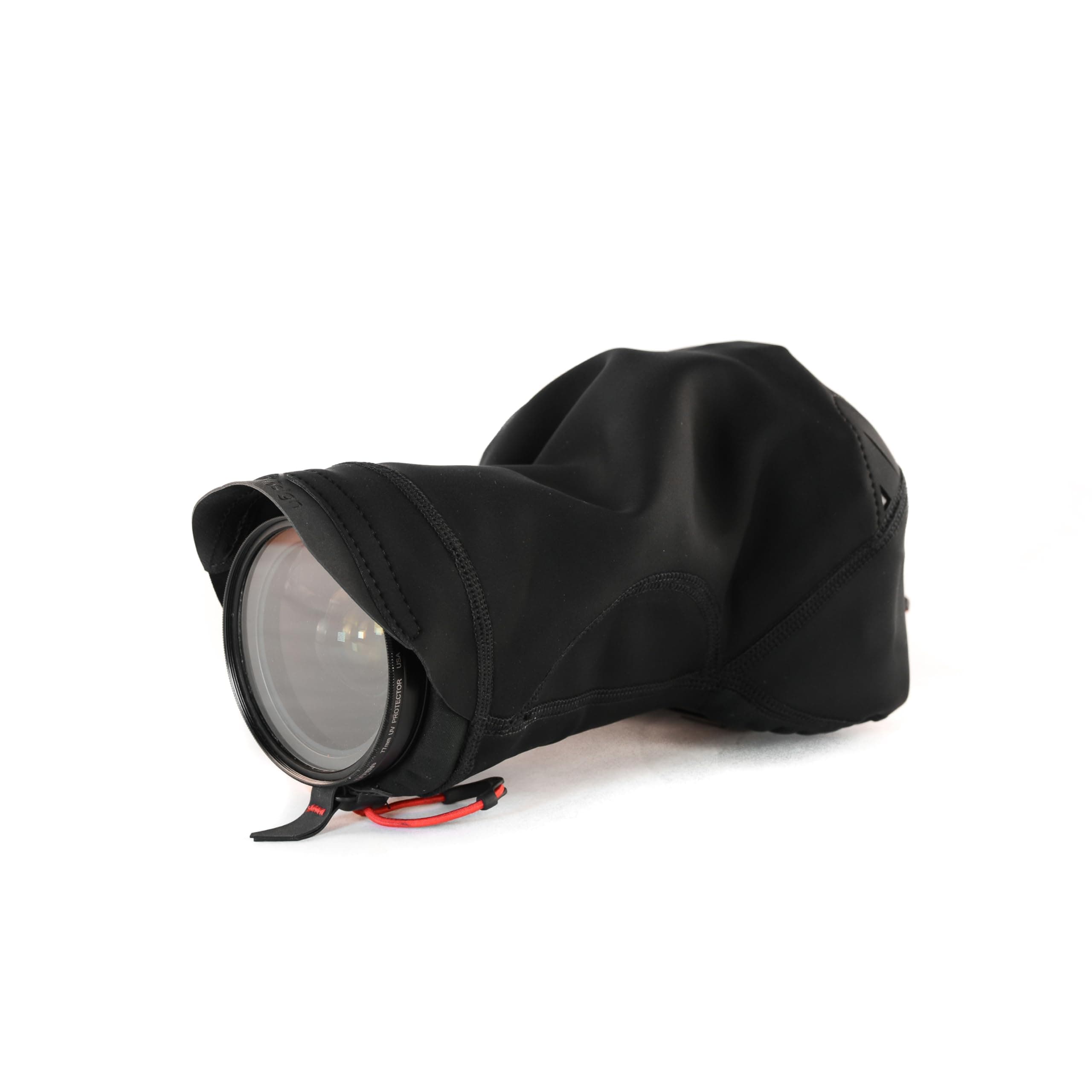 Black Shell Medium Form-Fitting Rain And Dust Cover