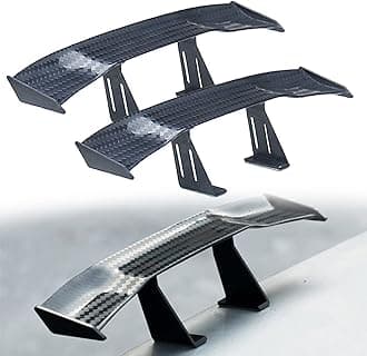 2 Pieces Universal Car Mini Spoiler Wing, Car Mini Spoiler Wing, Car Mini Tail Spoiler Wing Without Perforation, Can be Used for Decoration, Vehicle Stability, General Carbon Fiber