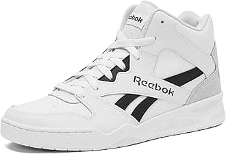 Reebok Royal BB4500 Hi2 High Top Sneakers for Men, Black or White Mens Basketball Shoes, Medium or Wide Width Size 7 to 14 Athletic Mens Shoes, Chalk/Black/Moon, 7 UK