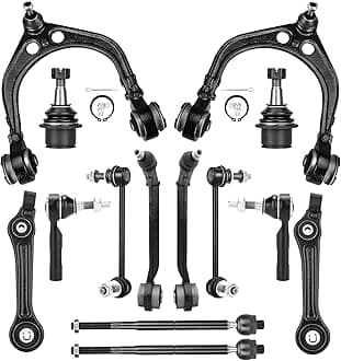 TadaMark Front Upper Control Arms with Ball Joints Suspension Kit Fit for 2011-2017 Chrysler 300 Dodge Challenger 2011-2016 Dodge Charger - 14pcs