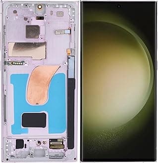 Garsent AMOLED Original for S23 Ultra, LED LCD Display Touch Screen Digitizer Assembly S23ultra 5G SM S918U LCD Screen Replacement with Frame, 6.7 Inch, 3088x1440px Resolution
