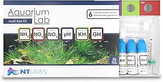 Aquarium Lab Multi Test Kit, All-in-one Water Testing Kit, Tests for Ammonia, Nitrite, Nitrate, pH, General Hardness (GH) & Carbonate Hardness (KH), Accurate Results (Up to 200 Tests)