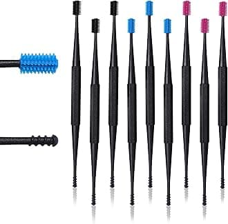 9 Pcs Ear Wax Removal Tool Spiral Ear Wax Remover Silicone Ear Cleaning Kit Reusable Ear Cleaner Wax Remover for Ears Safe Ear Wax Removal Tool for Olders Adult Kids