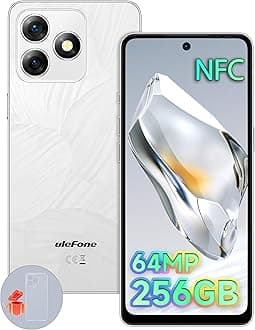 Note 18 Pro Mobile Phones, NFC Android 14 256GB/2TB Expanstion, 6.78 inch 3D Corning Gorilla Glass, 90Hz, 64MP Dual Camera, 18W Charging, 4G SIM-Free Unlocked Smartphone, Phone Case, White