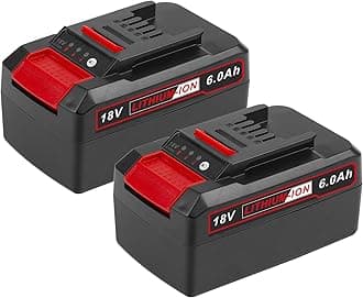 2 Packs 18V 6000mAh Battery Packs Compatible with Einhell Tools X-Change 4511396 4511437neu PXBP-600 PX-BAT52 Cordless Power Tools Battery