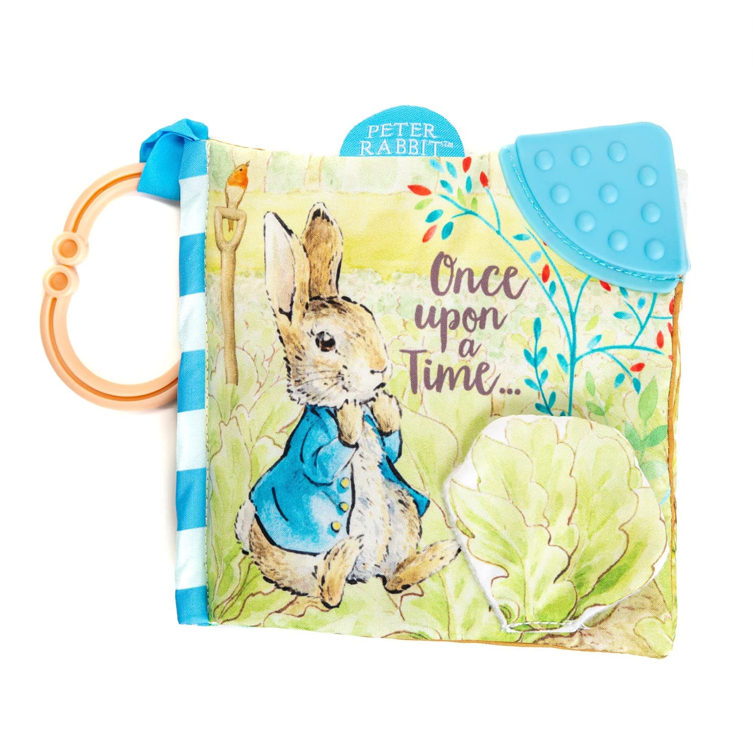 Peter Rabbit Soft Book with toy, Teether and Crinkle, 5 Inches