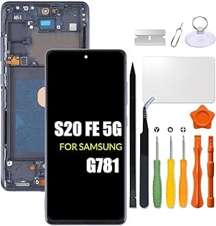 - Replacement for Samsung Galaxy S20 FE 5G LCD Screen With Frame INCELL for Samsung S20FE SM-G781 G781B G781U G781F/DS Touch Screen Digitizer Assembly LCD Display with Repair kit(No Figerprint Function)