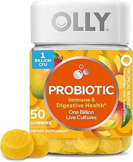 Purely Probiotic Gummy Supplements, Tropical Mango (Packaging May Vary), 50 Count