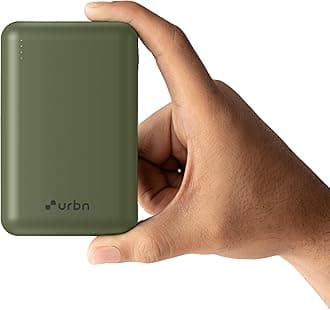 URBN 20000 mAh Premium Nano Power Bank | 22.5W Super Fast Charging | Smallest Power Bank | Dual Type C Power Delivery (PD) Output + 1 USB Output for Quick Charge | Two-Way Fast Charge (Camo)