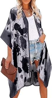 Sponsored Ad – Women's Beach Cover up Swimsuit Kimono Cardigan with Bohemian Floral Print