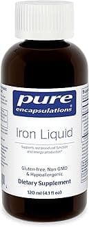 Iron Liquid - Hypoallergenic Supplement Supports Hemoglobin and Myoglobin Function - 4.1 fl. oz.