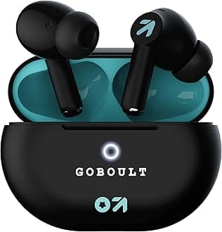 K40 True Wireless in Ear Earbuds with 48H Playtime, Clear Calling 4 Mics, 45ms Low Latency Gaming, 13mm Bass Drivers, Type-C Fast Charging, BTv 5.3 Ear Buds (Electric Black)