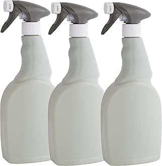 Eco Fusion Large 750ml Empty Refillable Spray Bottles Made In U.K From 100% Recycled Plastic 3 Pack For Cleaning Gardening Hair Styling Plant Misting
