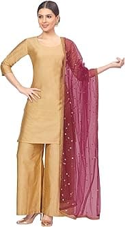 STUDIO ShringaarLadies Full Size Embroidered Mesh Dupatta