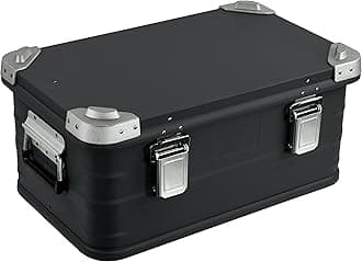 Eylar Crossover Aluminum Overland Storage, Trunk, Metal Cargo Case, Storage Box (30L Small, Black)