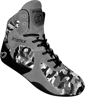 Otomix Men's Stingray Escape Bodybuilding Weightlifting MMA & Wrestling Shoes Grey Camo Size 9.5