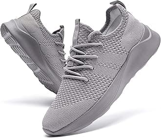 ZDFQLGV Men Lightweight Comfort Trainers Slip-On Walking Shoes for Casual Wear Non-Slip Thick Sole Breathable Upper for Tennis Gym & Daily Use